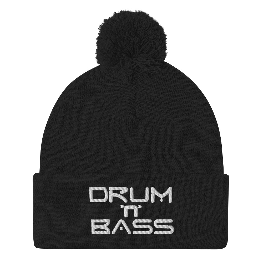 Drum n Bass Pom-Pom Beanie